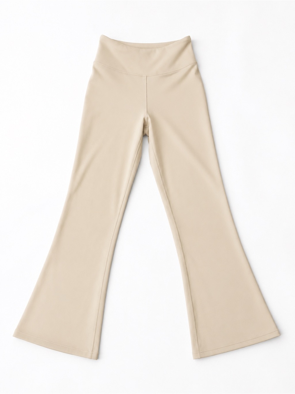 Amazon Essentials Beige High-Waist Flare Leggings